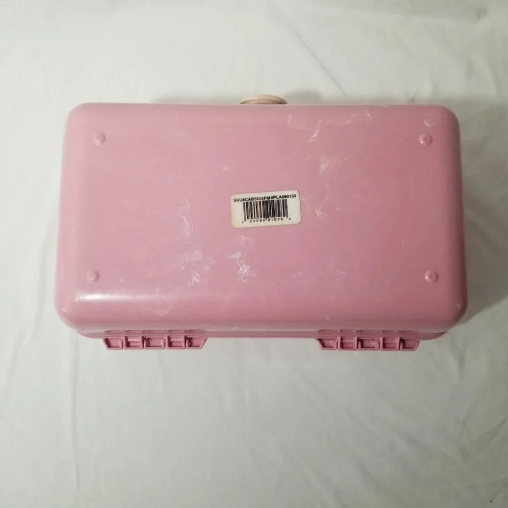 Caboodles Pink Marble Makeup Case with Mirror 5626 Made in USA
